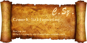 Czmerk Szilveszter névjegykártya