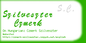 szilveszter czmerk business card